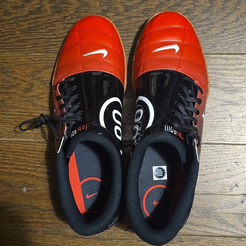 Nike Men's T90 Athletic Sneaker, Color Black/White-University Red, $110.00 USD - Picture 6 of 16